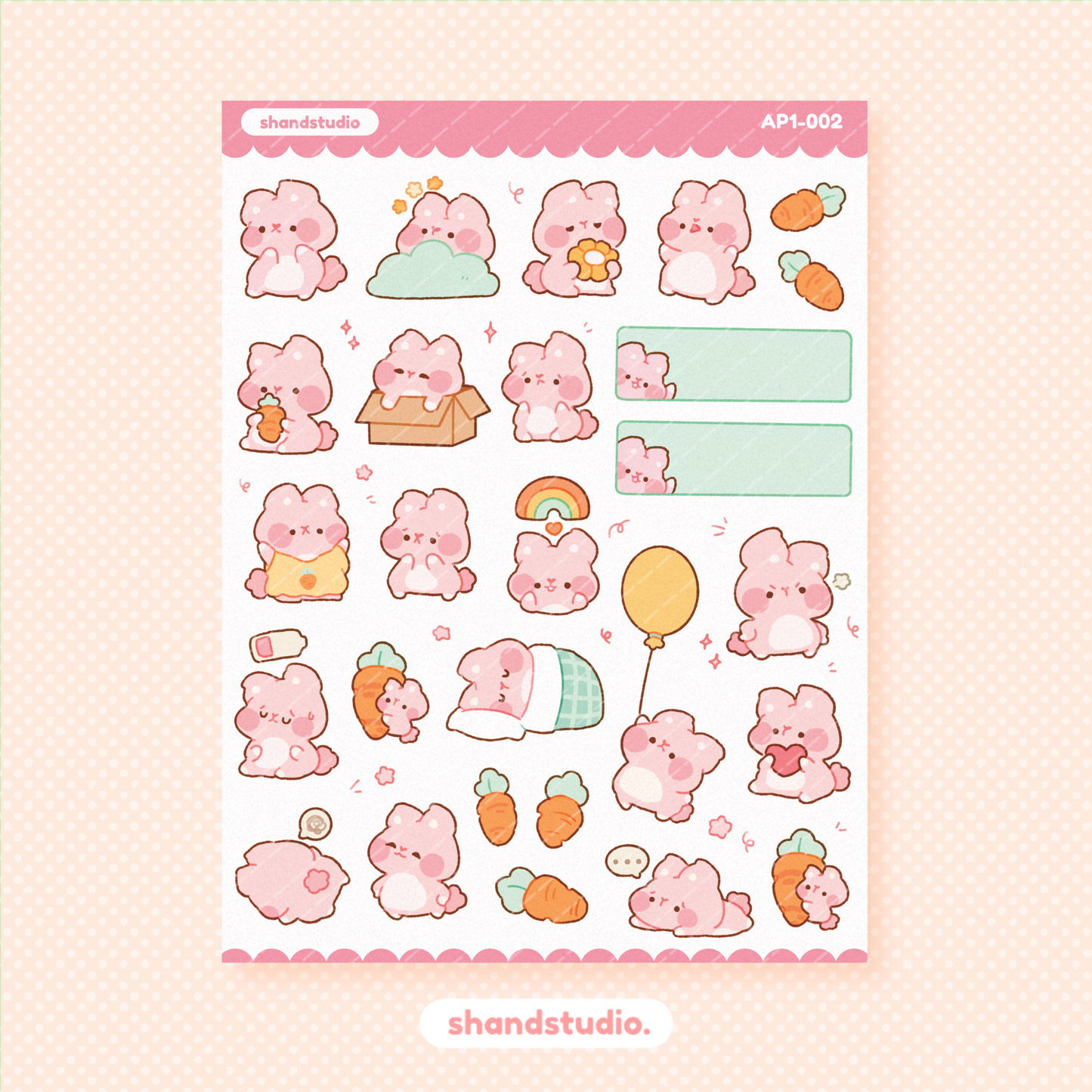 Bunny Planner Sticker Sheet