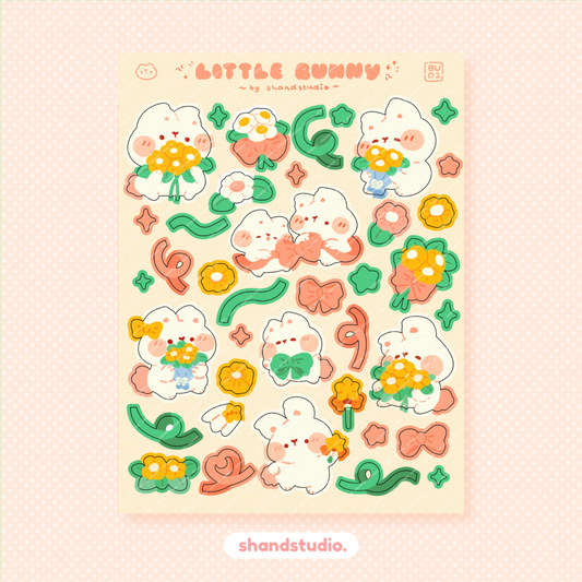 Little Bunny Sticker Sheet