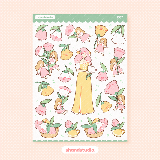 Bells Princess Sticker Sheet