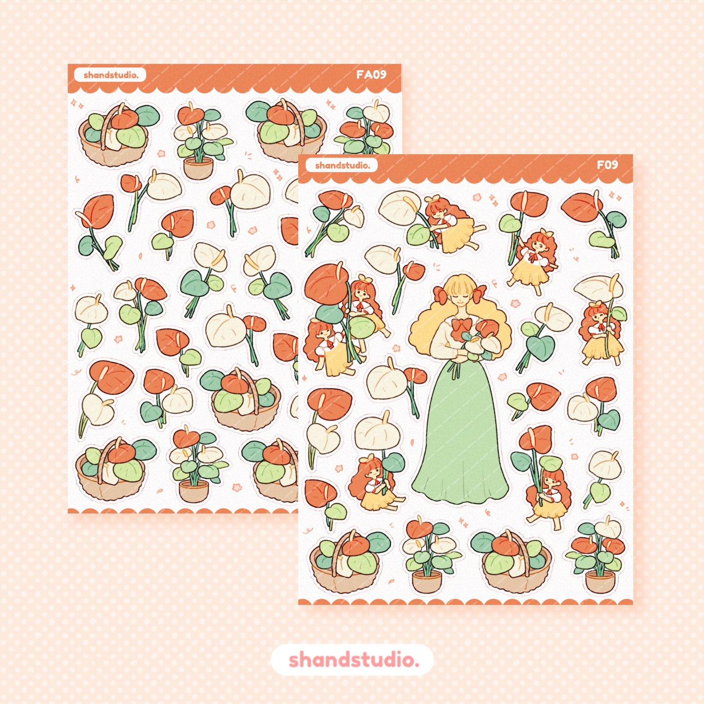 Anthurium Princess Sticker Sheet