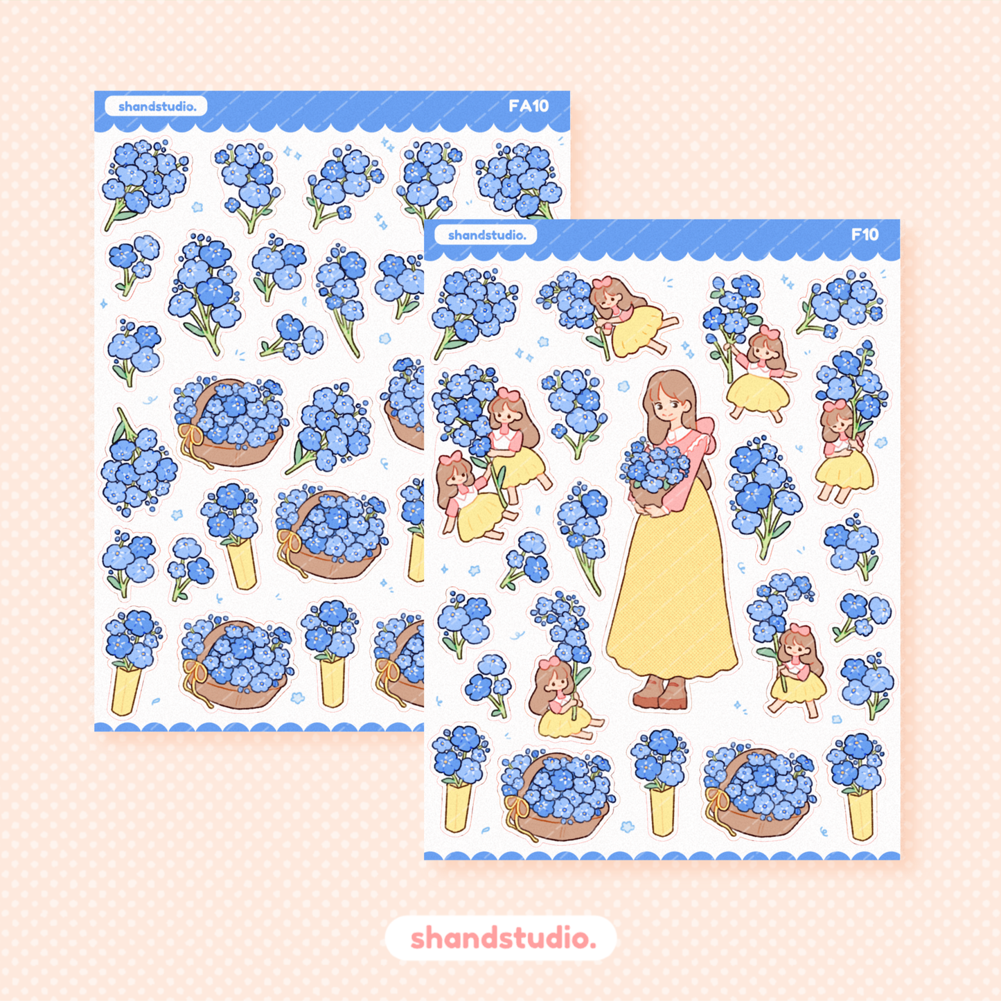 Forget Me Not Princess Sticker Sheet