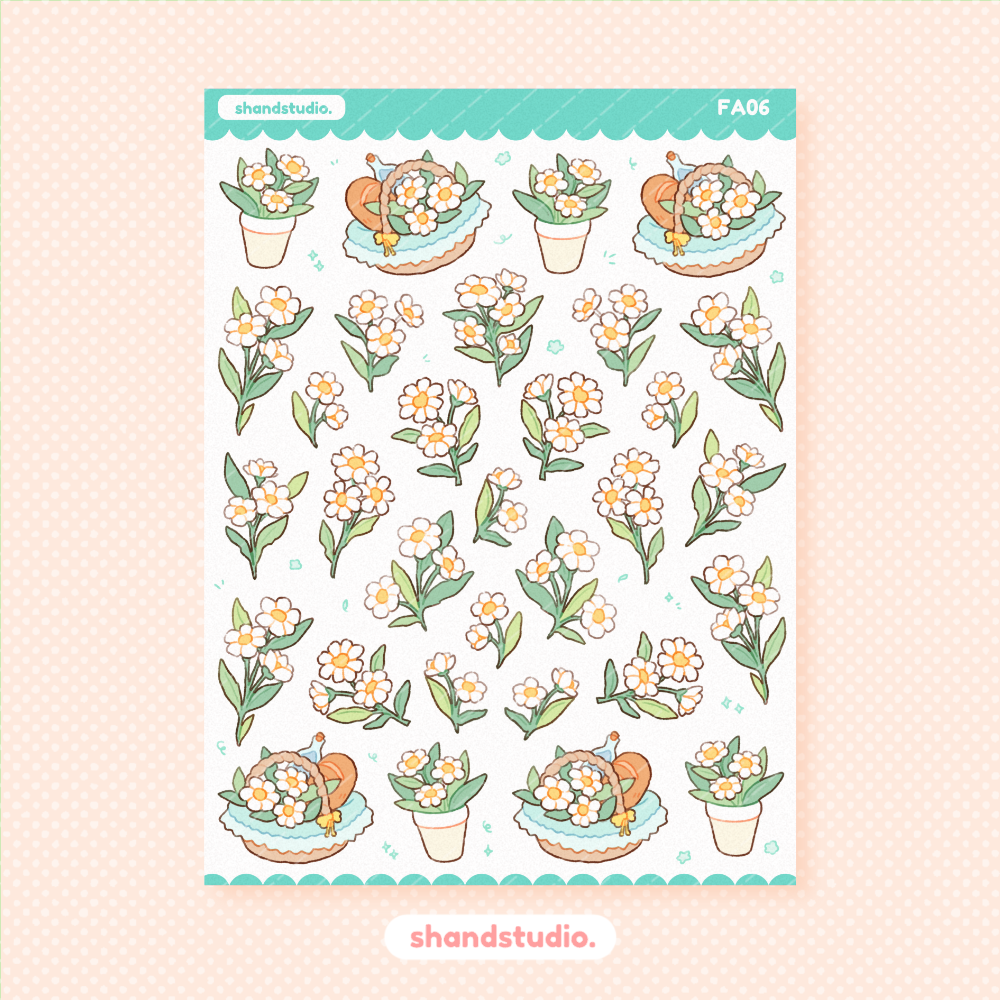 Daisy Princess Sticker Sheet