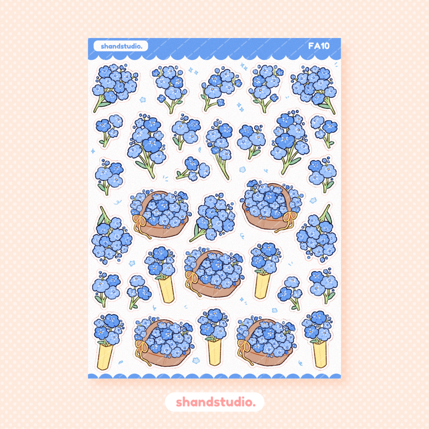 Forget Me Not Princess Sticker Sheet