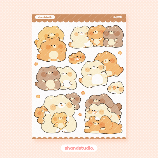 Bear Friends Sticker Sheet