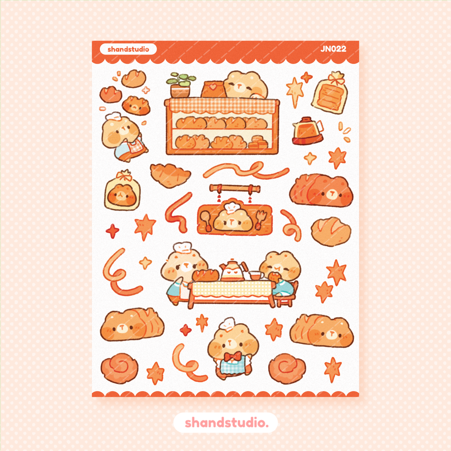 Bakery Town Mini Sticker Sheet