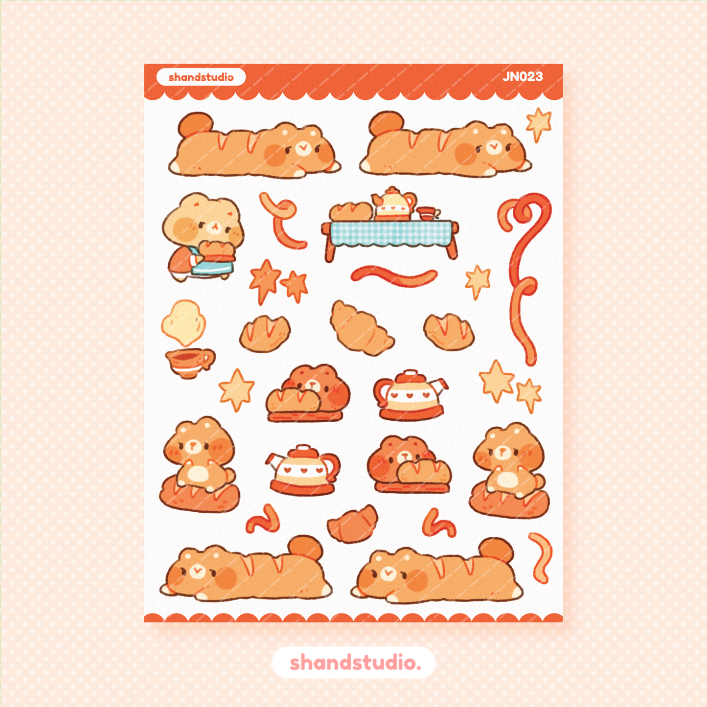Bakery Town Mini Sticker Sheet