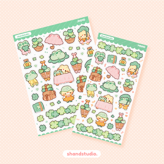 Little Bear and Froggo Mini Sticker Sheet