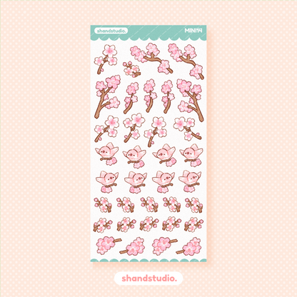 Sakura Blooms Mini Sticker Sheet