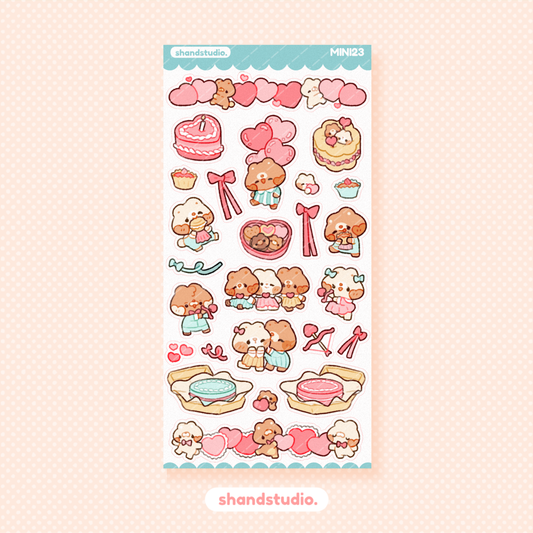 Lovely Bear Cafe Mini Sticker Sheet