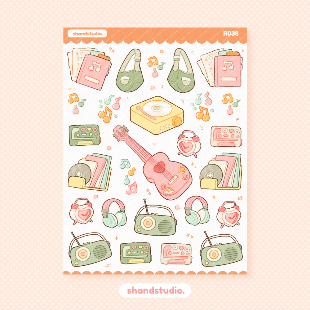 Acoustic Friends Sticker Sheet