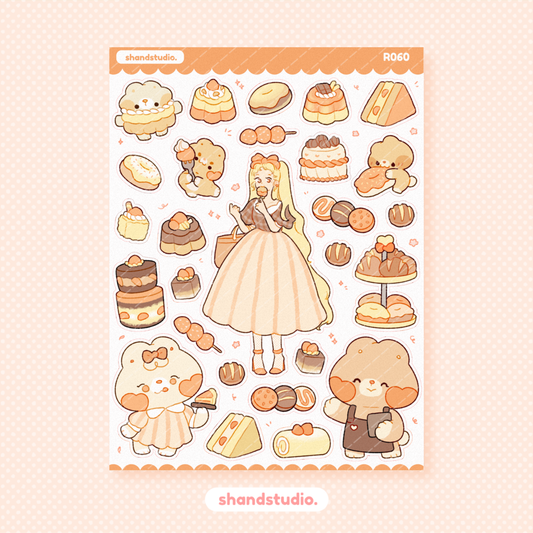 Fun Delights Cafe Theme Sticker Sheet
