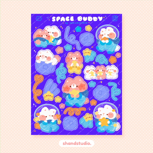 Space Buddies Sticker Sheet