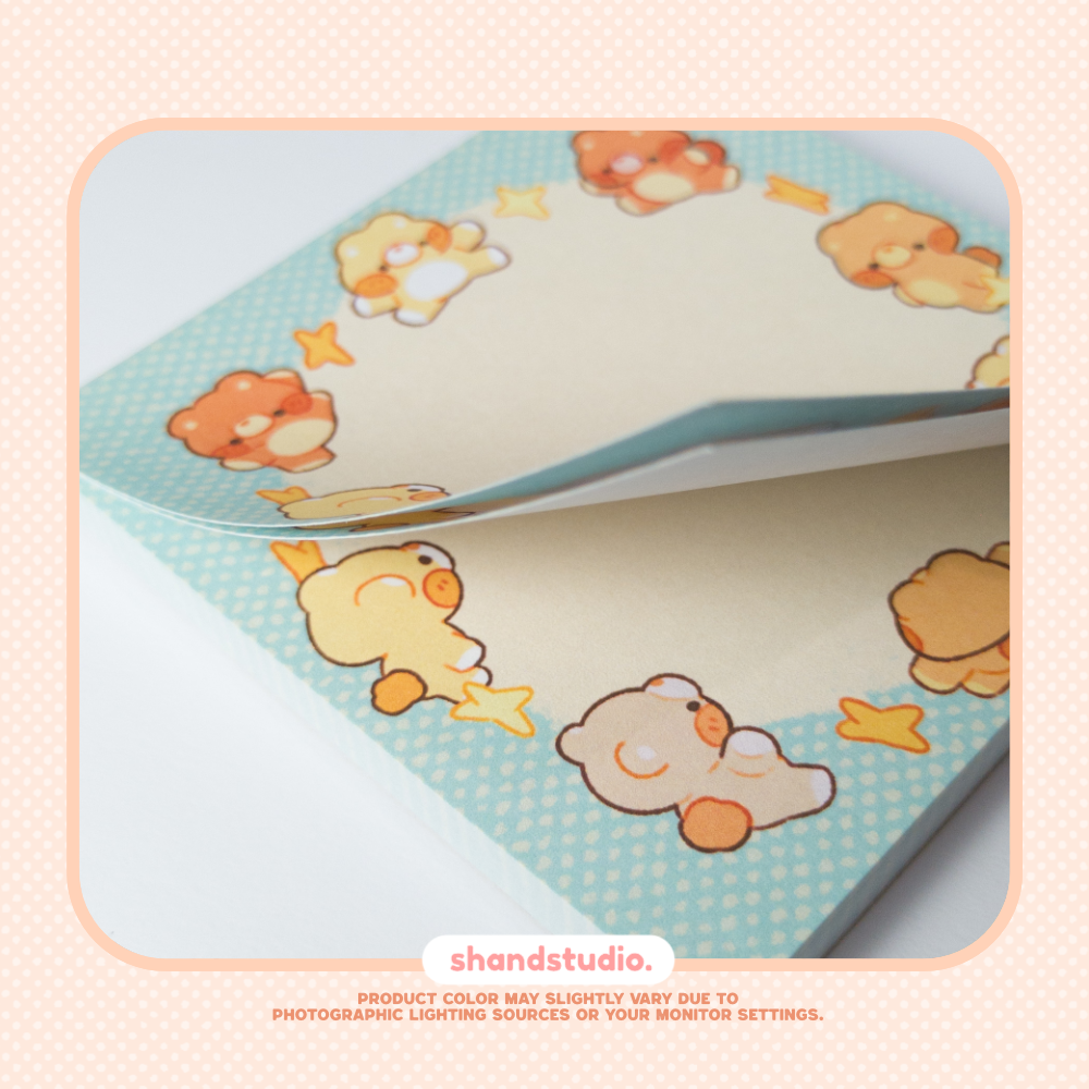 Bear Ritual 3x3in Memopad