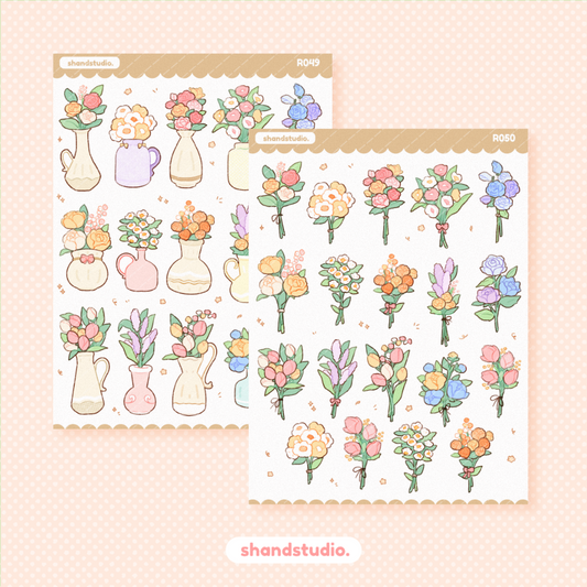 My Garden Vases Sticker Sheet