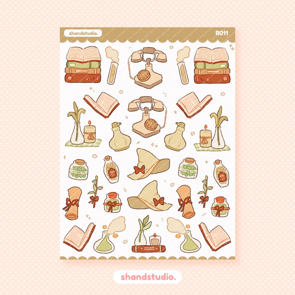 Light Academia Sticker Sheet