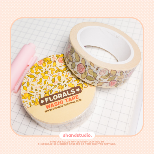 Floral Daisy, Rose and Bells Washi Tape