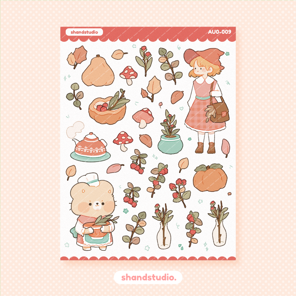 Autumn Cozy Sticker Sheet