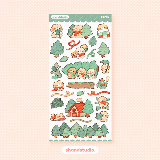 Winter Bears Mini Sticker Sheet