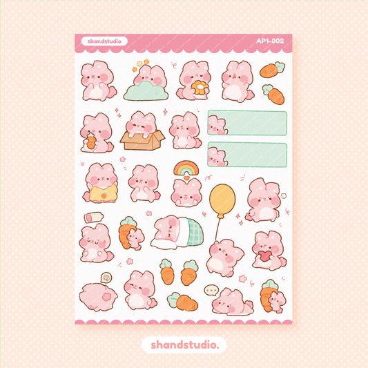 Bunny Planner Sticker Sheet