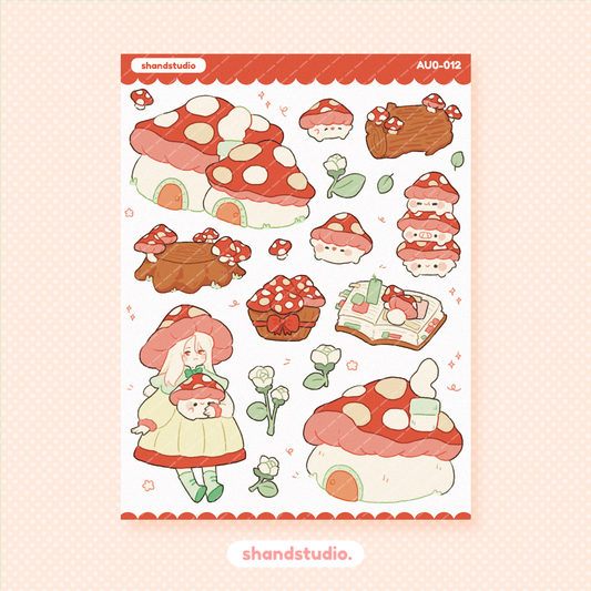 Mushroom Sticker Sheet