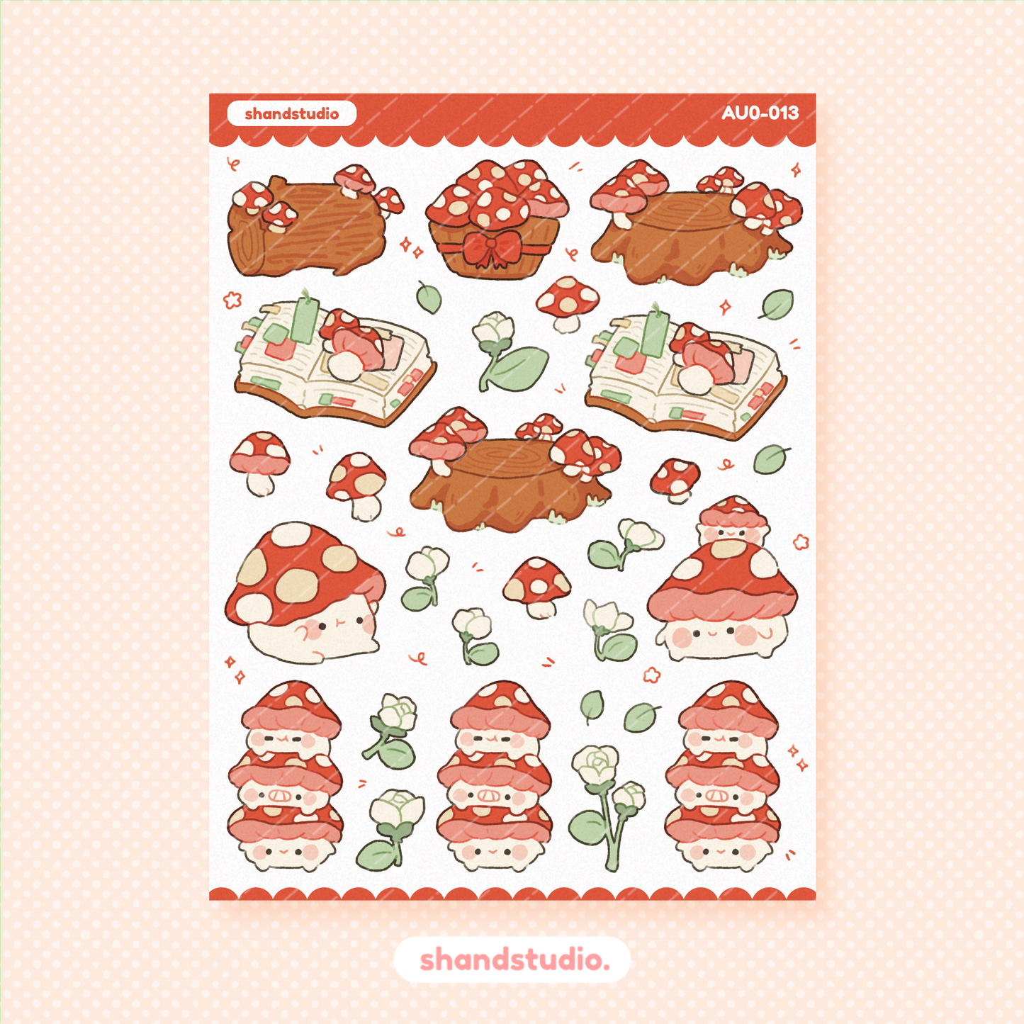 Mushroom Sticker Sheet