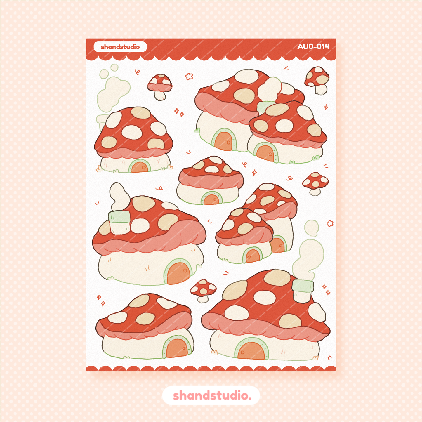 Mushroom Sticker Sheet