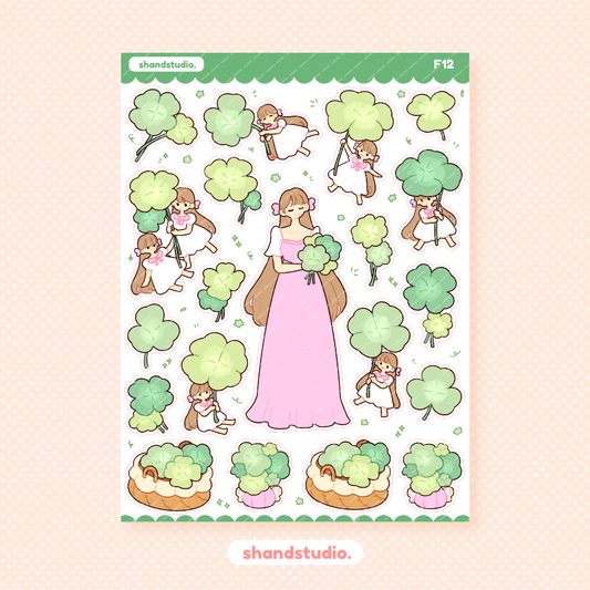 Clover Princess Sticker Sheet
