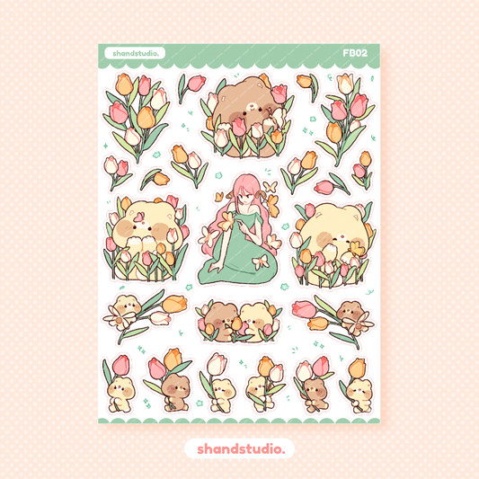 Tulip Garden Sticker Sheet