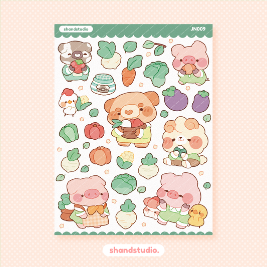 Farm Friends Sticker Sheet