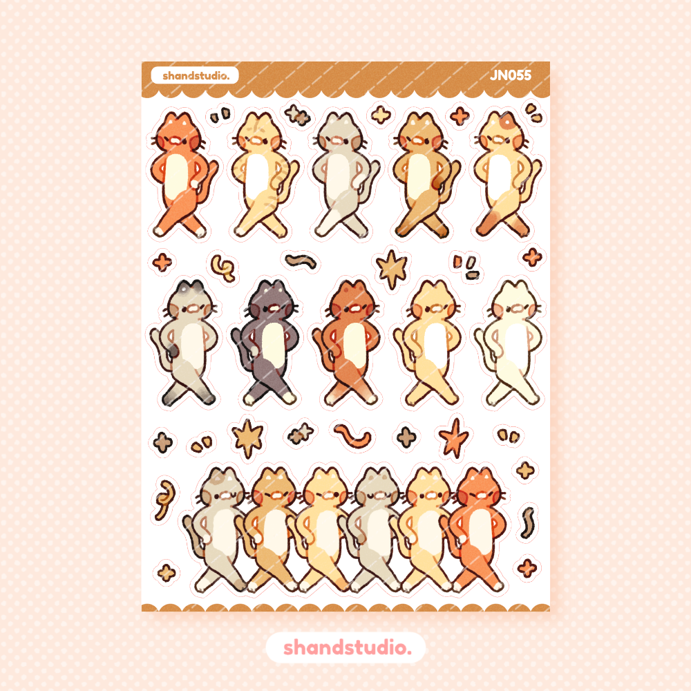 Cat Parade Mini Sticker Sheet