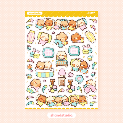 Beary Sweet Dreams Mini Sticker Sheet