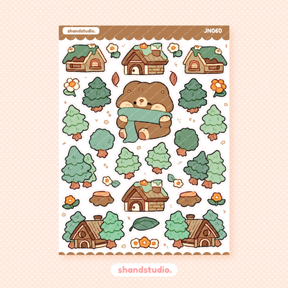 The Forest Barn Mini Sticker Sheet