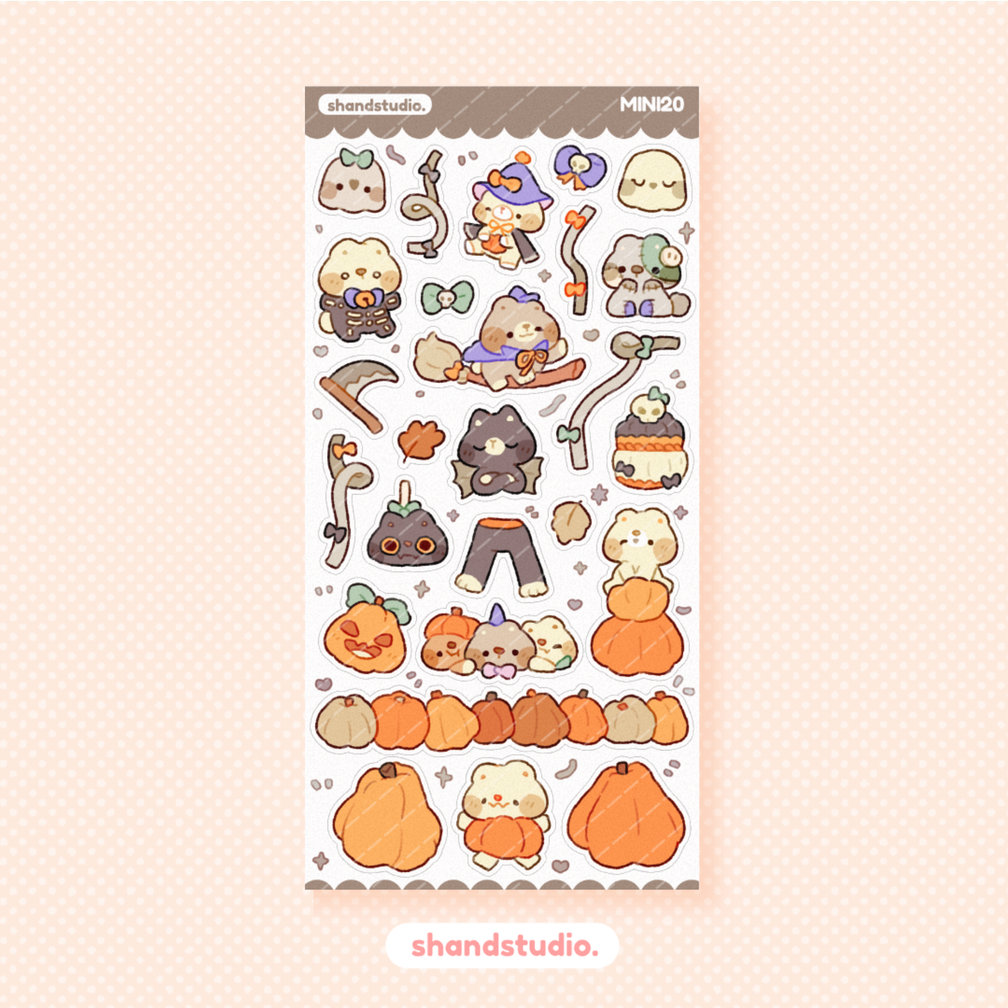 Halloween Little Squad Mini Sticker Sheet