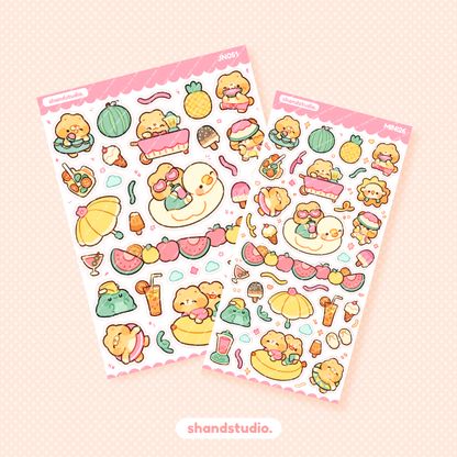 Beary Summer Mini Sticker Sheet