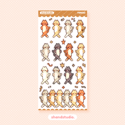 Cat Parade Mini Sticker Sheet