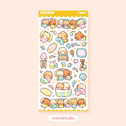 Beary Sweet Dreams Mini Sticker Sheet