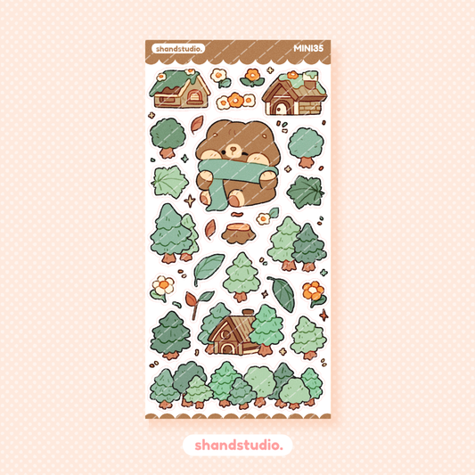 The Forest Barn Mini Sticker Sheet