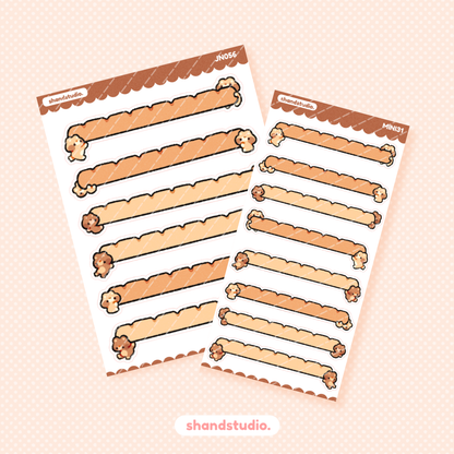 Bear Breads Mini Sticker Sheet