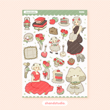 Cursed Themed Sticker Sheet