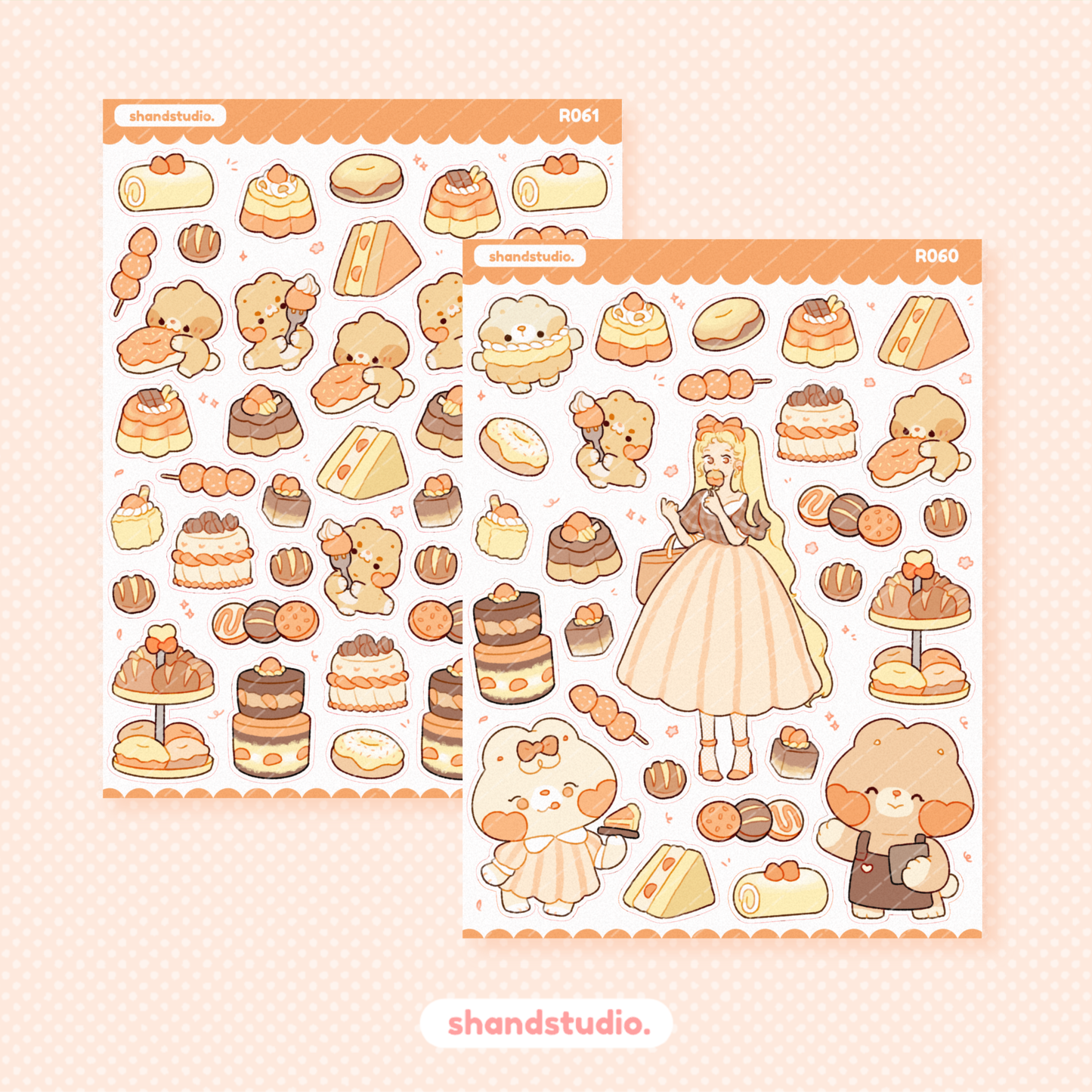 Fun Delights Cafe Theme Sticker Sheet