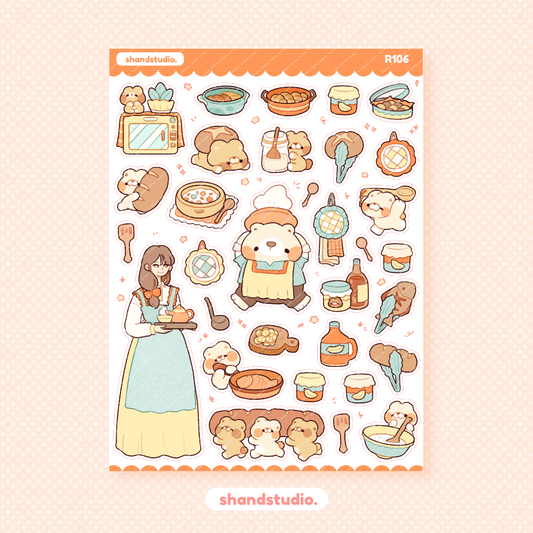 Mama Bear's Kitchen Sticker Sheet