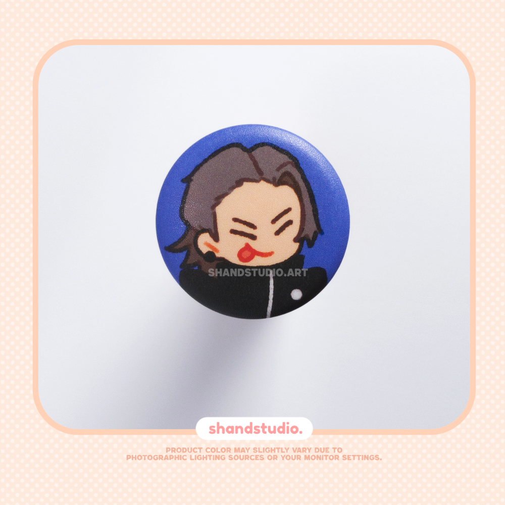 Silly Gojo and Geto 1.25" Button Pin