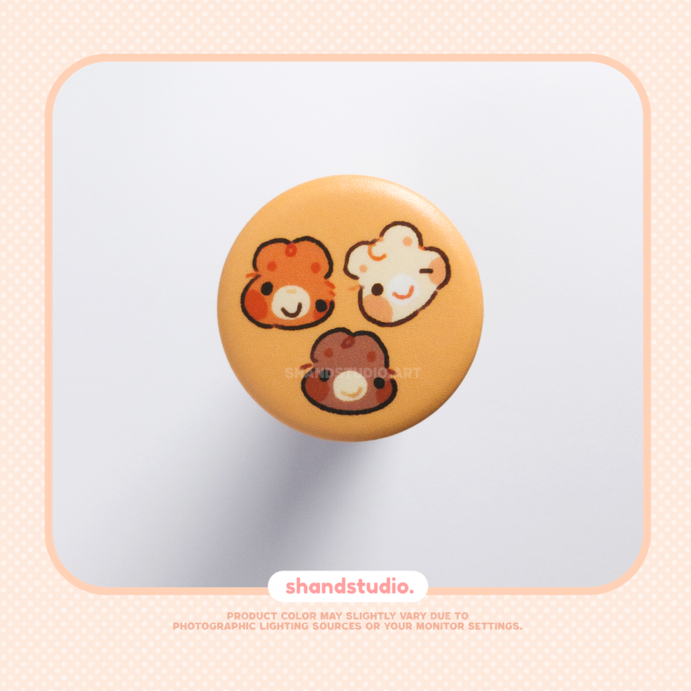 3 Dumdum Bears 1.25" Button Pin