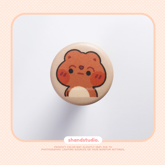 Judgy Bear 1.25" Button Pin