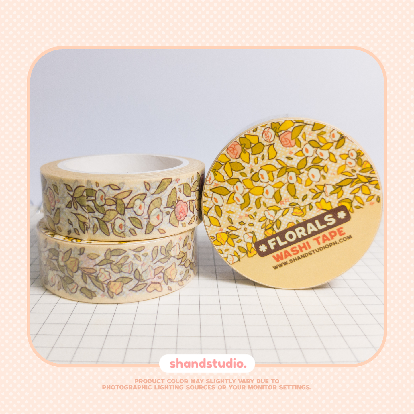 Floral Daisy, Rose and Bells Washi Tape