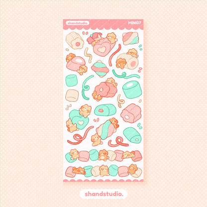 Soft Marshmallow Bears Mini Sticker Sheet